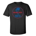 thumbnail image 1 of Ford Mustang Shelby Cobra T-shirt Blue & Red Circle Logo Racing Performance Race Hotrod Classic Antique Tee Shirt-Black-4XL, 1 of 4