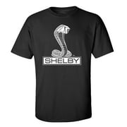 Ford Mustang Shelby Cobra T-shirt Car Enthusiast Antique Classic Tee Shirt Racing Performance Hotrod-Black-Small
