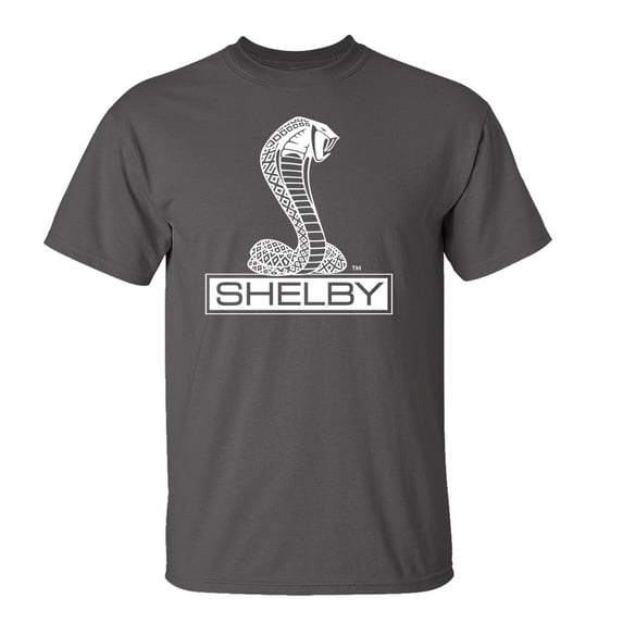 Ford Mustang Shelby Cobra T-shirt Car Enthusiast Antique Classic Tee Shirt Racing Performance Hotrod-Charcoal-XXXL