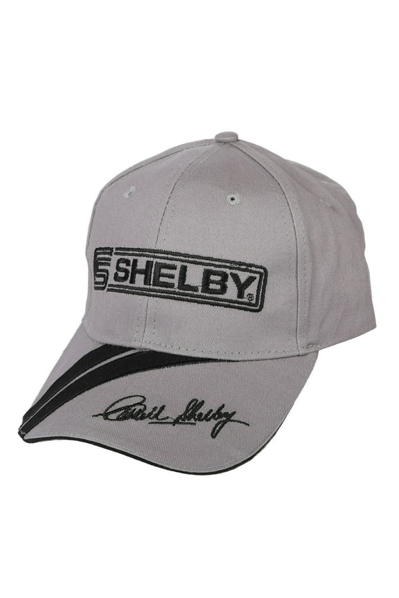 Ford Mustang Shelby Embroidered Signature Logo Cap Hat Grey Official Licensed