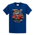 thumbnail image 1 of Ford Mustang Shelby GT 500 Red Mustang with Stripes Ford Logo Cobra Men's Short Sleeve T-shirt-Royal-5XL, 1 of 4