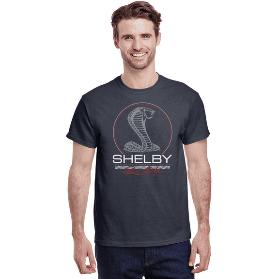 Ford Mustang Shelby T-shirt Mens Graphic Tees Short Sleeve Gray