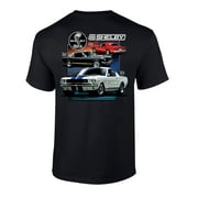Ford Mustang Shelby T-shirt Various Shelby Models Classic Antique Garage Enthusiast Racing Race Hotrod Performance-Black-Small
