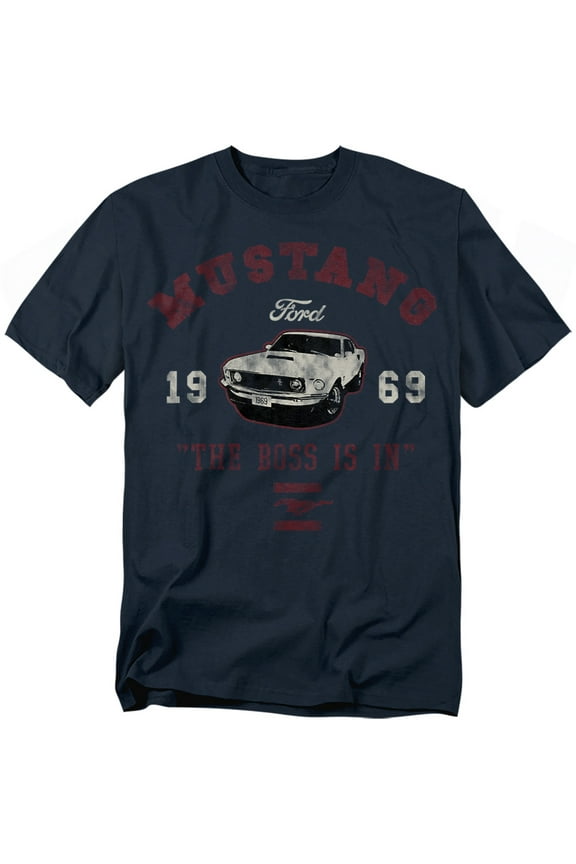 Mustang T-Shirt Mustang The Boss Is In Unisex Graphic Tee for Men & Women