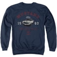 thumbnail image 1 of Ford Mustang The Boss Is In Unisex Adult Crewneck Sweatshirt, Navy, 3X-Large, 1 of 1