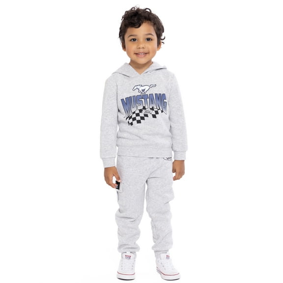 Ford Mustang Toddler Boys Graphic Hoodie and Jogger Pants Set, 2-Piece, Sizes 12M-5T