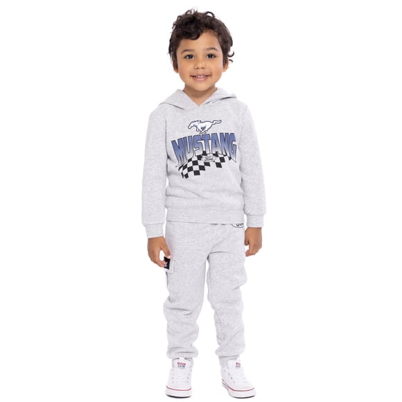 Ford Mustang Toddler Boys Graphic Hoodie and Jogger Pants Set, 2-Piece, Sizes 12M-5T