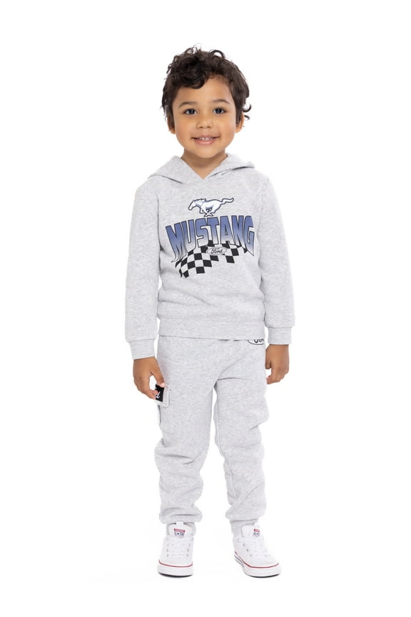 Ford Mustang Toddler Boys Graphic Hoodie and Jogger Pants Set, 2-Piece, Sizes 12M-5T