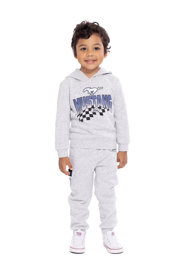 Ford Mustang Toddler Boys Graphic Hoodie and Jogger Pants Set, 2-Piece, Sizes 12M-5T