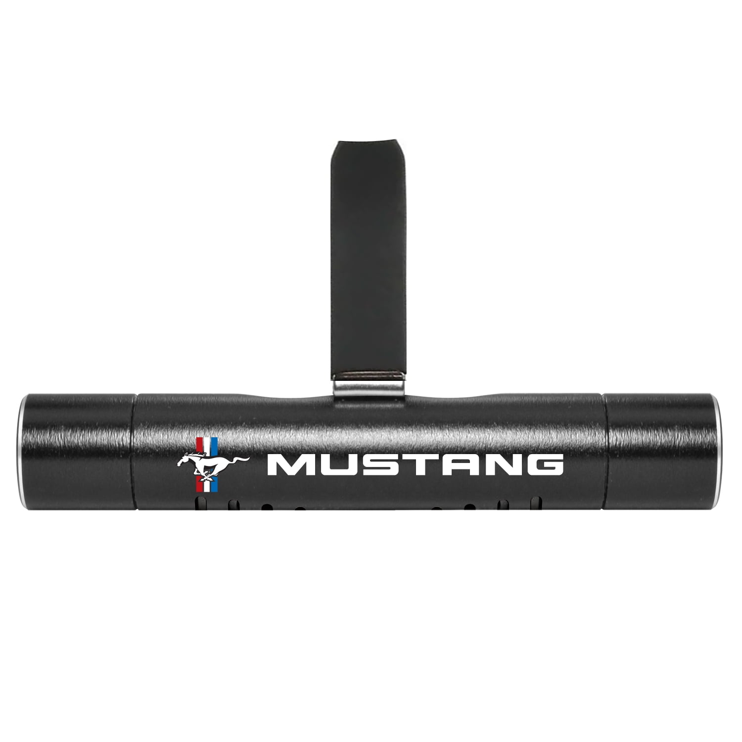 Ford Mustang Tri-Bar Car AC Vent Air Freshener Black Clip with adjustable window and 10 Refill Sticks