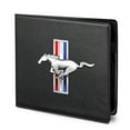 thumbnail image 1 of Ford Mustang Tri-Bar Car Auto Insurance Registration PU Leather Document Wallet, 1 of 6