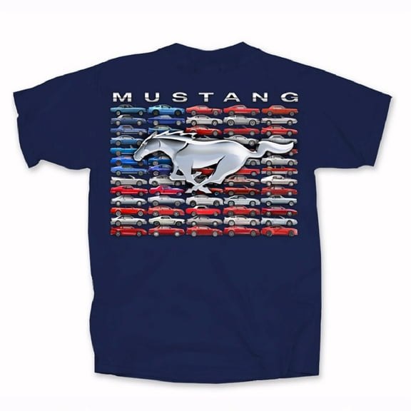 Ford Mustang U.S. Flag Short Sleeve T-Shirt