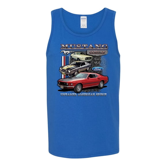 Wild Bobby Ford Mustang Untamed Spirit Mens Cars and Trucks Men Tank Top