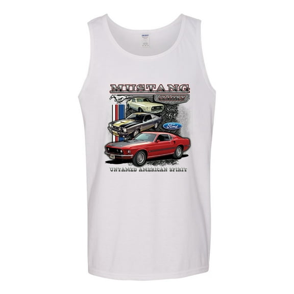 Wild Bobby Ford Mustang Untamed Spirit Mens Cars and Trucks Men Tank Top