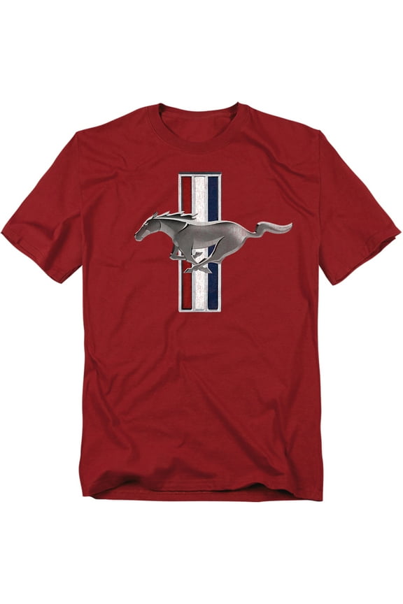 Mustang T-Shirt Vintage Stripes Unisex Graphic Tee For Men & Women