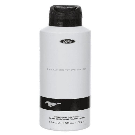 Ford Mustang White Deodorant Body Spray for Men, 6.8 oz