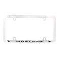 thumbnail image 1 of Ford Mustang with 2 Logos Thin Rim Chrome Plated Metal License Plate Frame Holder, 1 of 3