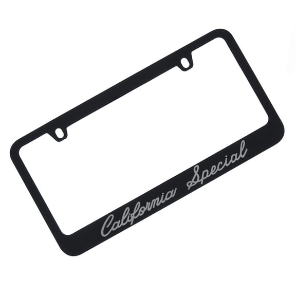 Ford Mustnag Script License Plate Frame (Black)