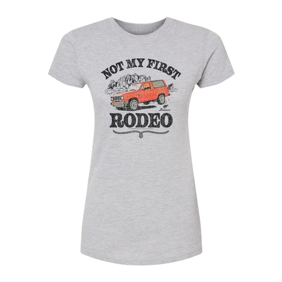 Ford - Not My First Rodeo 1983 Bronco - Juniors Fitted Short Sleeve Graphic T-Shirt