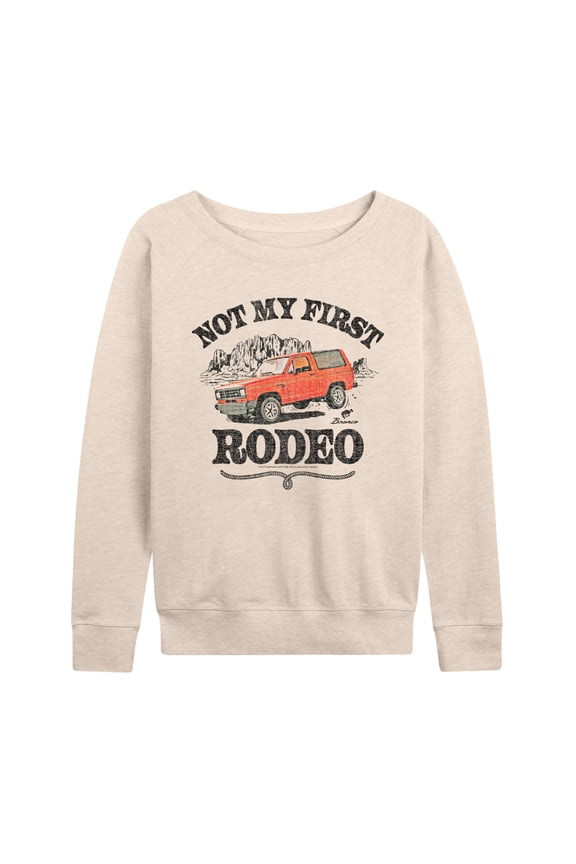 - Not My First Rodeo 1983 Bronco - Women's French Terry Long Sleeve Pullover