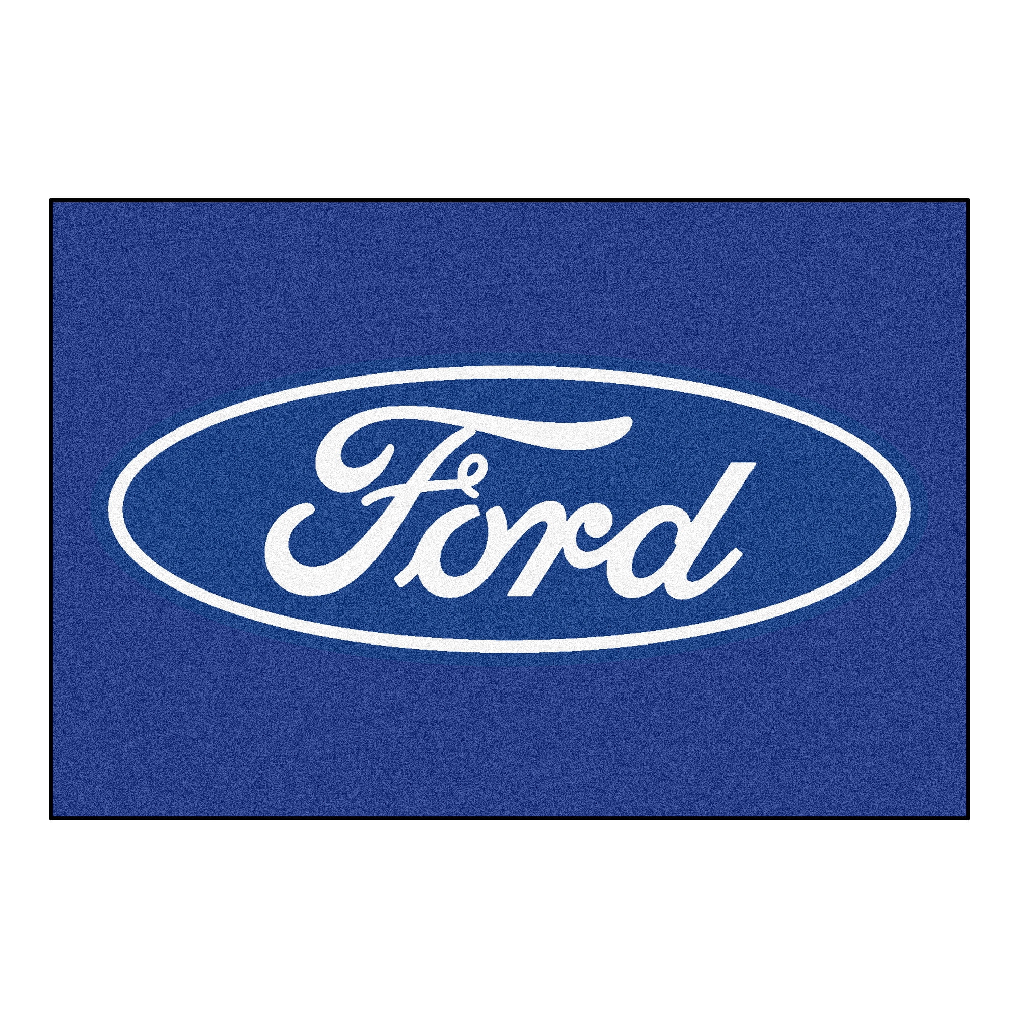 Ford Rug Cream Fan Mats Ford - Ford Oval 5x8 Rug - Walmart.com