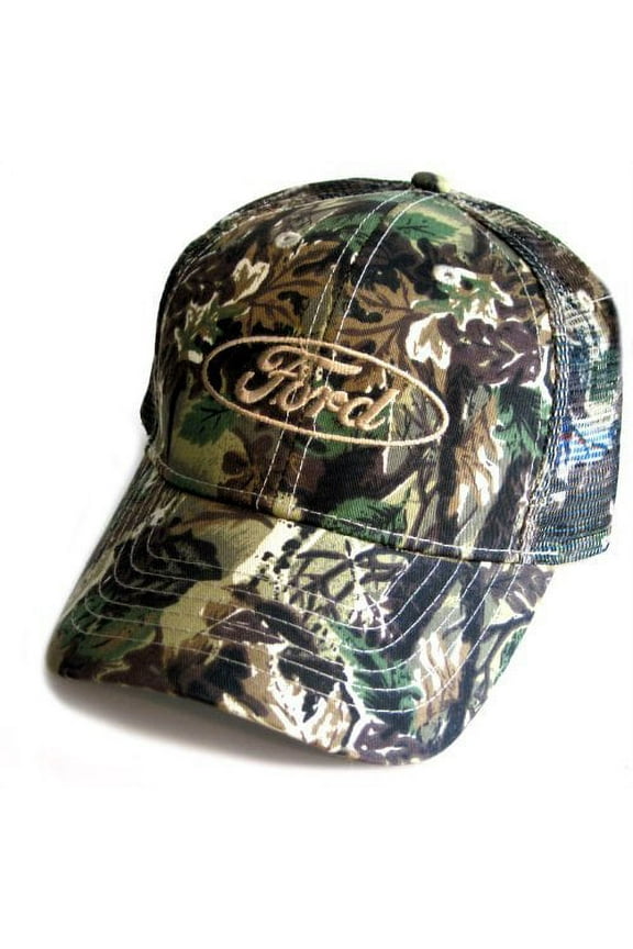 Oval Camo Mesh Trucker Hat - Adult