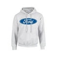thumbnail image 1 of Ford Oval Hooded Sweatshirt Ford Logo Design Hoodie Motor Company Car Enthusiast Pullover Hood Classic Retro-Lightgrey-XXL, 1 of 7