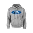 thumbnail image 1 of Ford Oval Hooded Sweatshirt Ford Logo Design Hoodie Motor Company Car Enthusiast Pullover Hood Classic Retro-Sportsgray-XXL, 1 of 7
