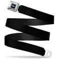 thumbnail image 1 of Ford Oval Logo Fcg Black Blue 1.0" Chrome Black Webbing Web Belt 1.0" Wide, 1 of 2