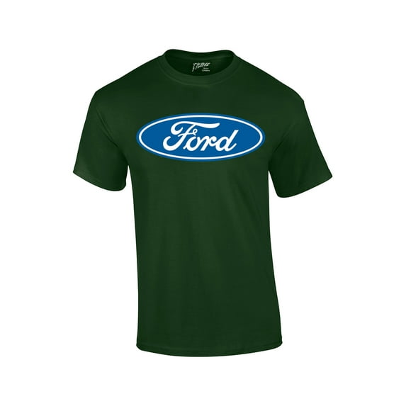 Ford Oval Logo T-shirt Official Ford Motor Company Crest Car Enthusiast Tee Classic Retro Performance-Forest-XXL