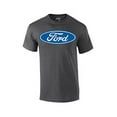 thumbnail image 1 of Ford Oval Logo T-shirt Official Ford Motor Company Crest Car Enthusiast Tee Classic Retro Performance-HeatherGray-Small, 1 of 4