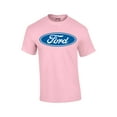 thumbnail image 1 of Ford Oval Logo T-shirt Official Ford Motor Company Crest Car Enthusiast Tee Classic Retro Performance-Lightpink-Large, 1 of 4