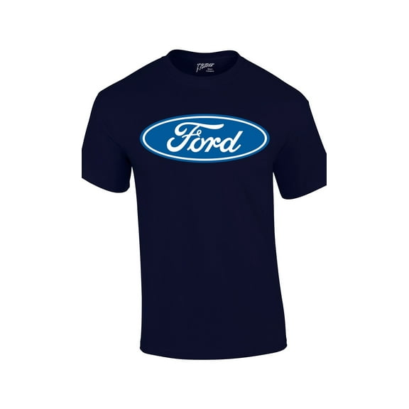 Ford Oval Logo T-shirt Official Ford Motor Company Crest Car Enthusiast Tee Classic Retro Performance-Navy-XXXL
