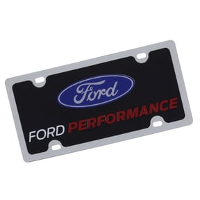Ford Performance Dual Logo License Plate (Black)