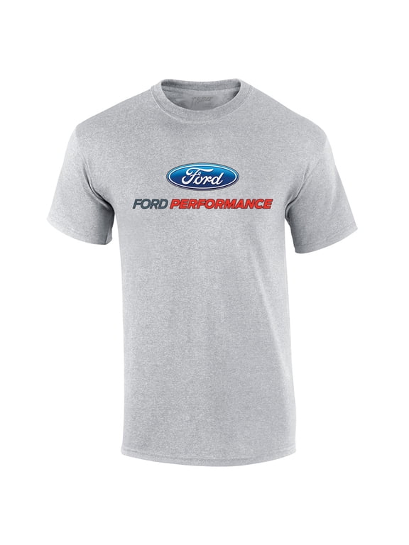 Ford Performance Logo Adult Short Sleeve T-shirt-Sportsgray-Large