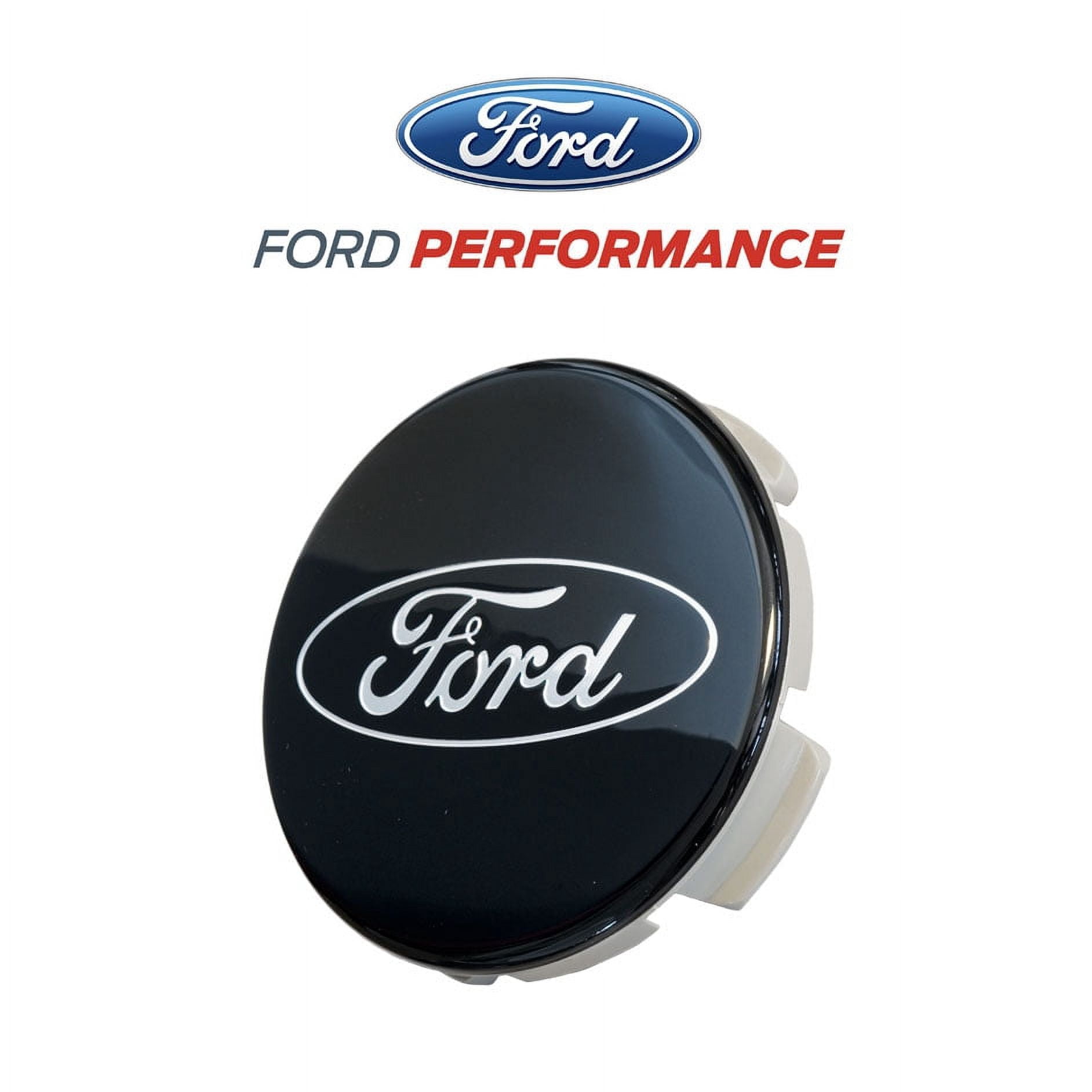 Ford Racing Car Black and Chrome Wheel Cap