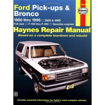 Pre-Owned Ford Pick-ups & Bronco 1980 thru 1996 2WD & 4WD Full-Size, F-100 thru F-350