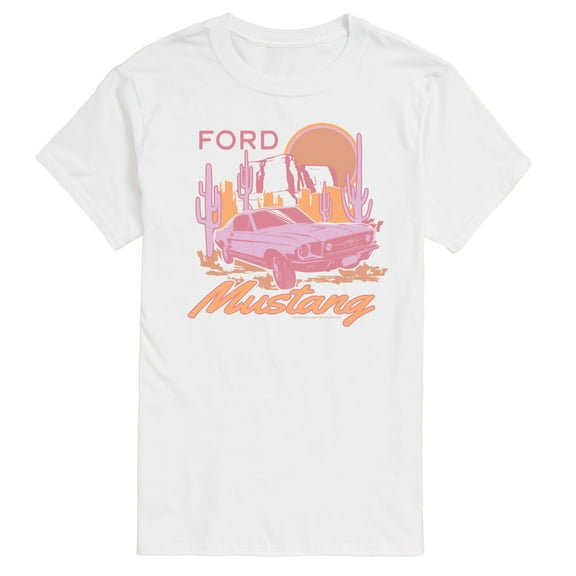 Ford - Pink Ford Mustang - Men's Short Sleeve T-Shirt