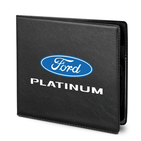 Ford Platinum Car Auto Insurance Registration PU Leather Document Holder Wallet