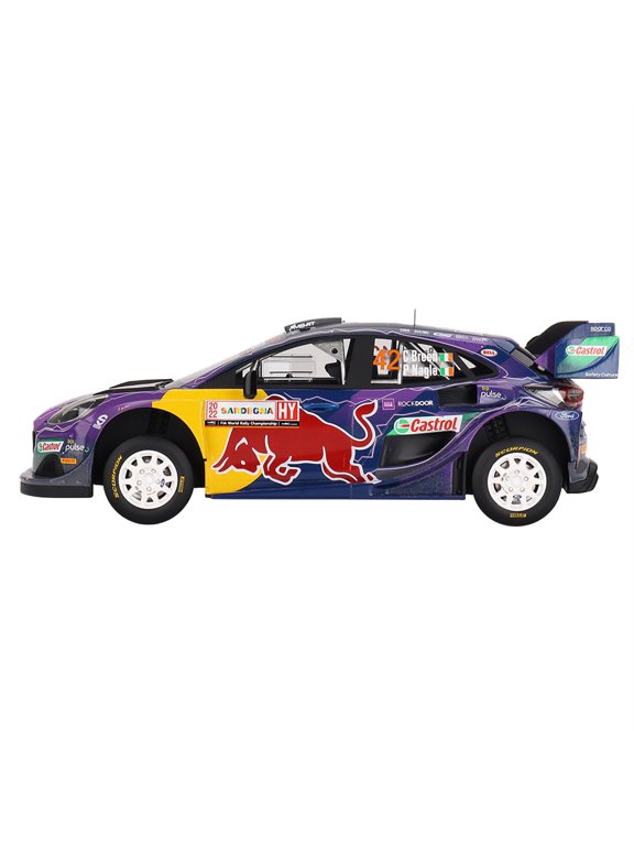 Ford Puma Rally1 #42 Craig Breen - Paul Nagle "M-Sport Ford " 2nd Place "Rally Italia Sardegna" (2022) 1/18 Model Car by Top Speed