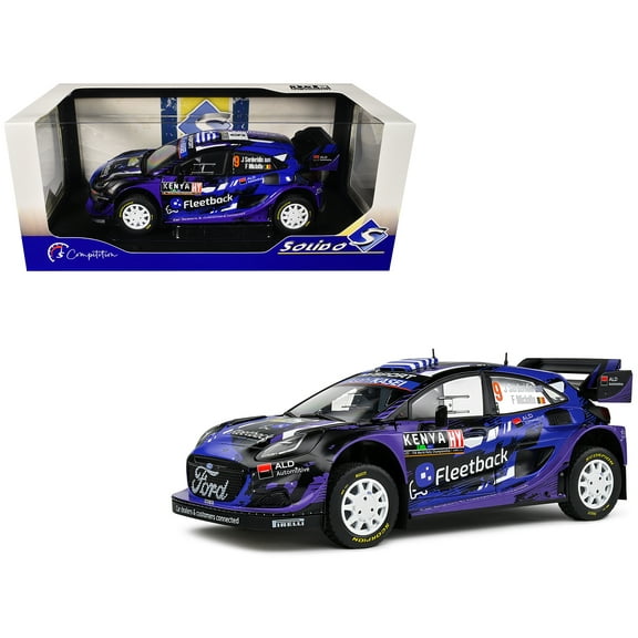 Ford Puma Rally1 Hybrid #9 "Safari Rally Kenya" (2022) "Competition" Series 1/18 Diecast Model Car by Solido