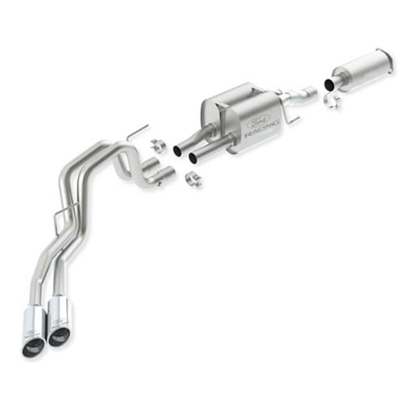 Ford Racing 145 in. Cat-Back Touring Exhaust System for 2011-2014 F-150 SVT Raptor 6.2L