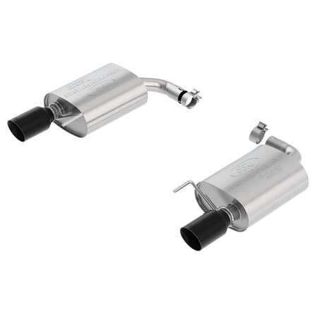 Ford Racing 2018 Mustang 2.3L Ecoboost Touring Muffler Kit - Black Chrome Tips - M-5230-M4TBA