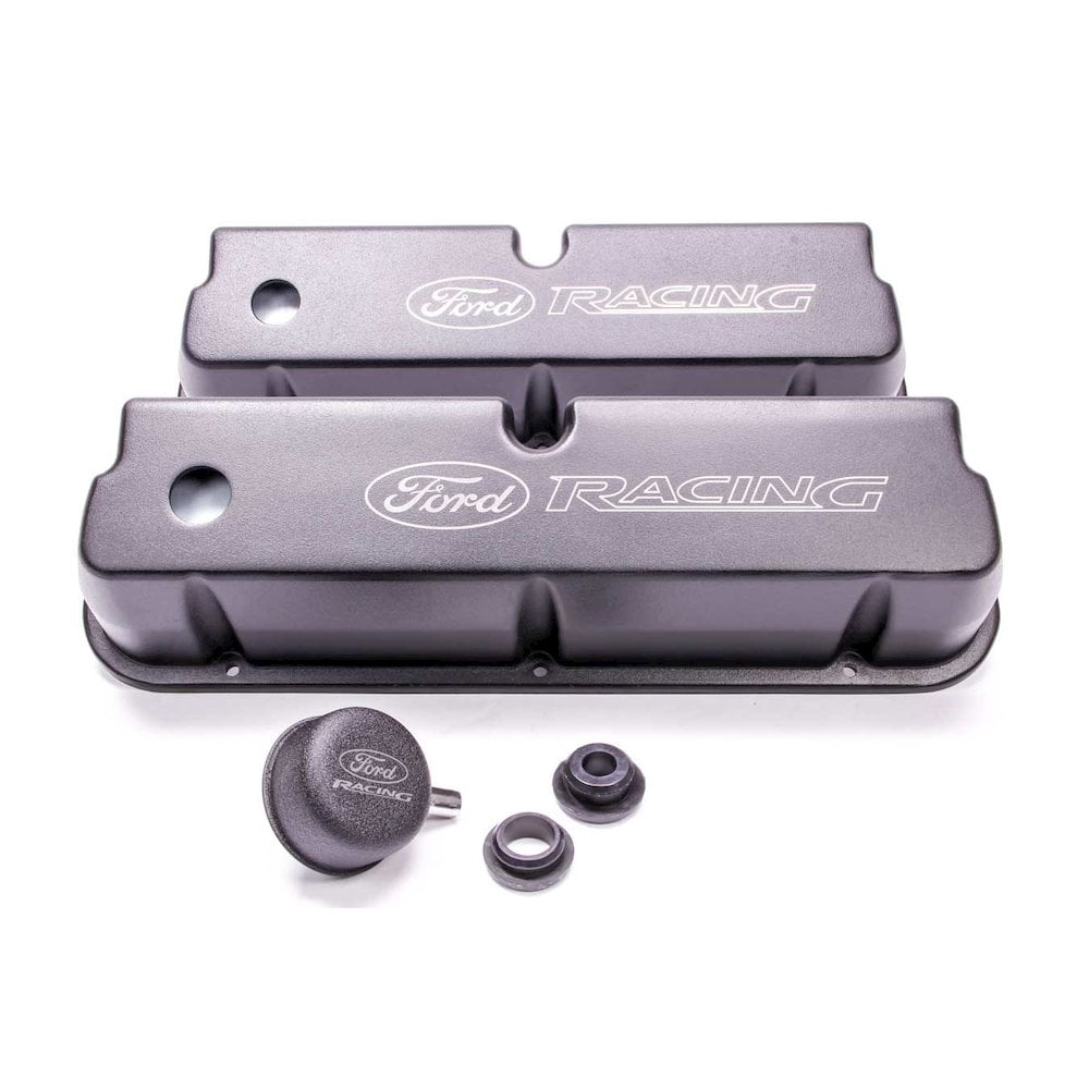Ford Valve Cover Set Aluminum 302 Black Laser Etched