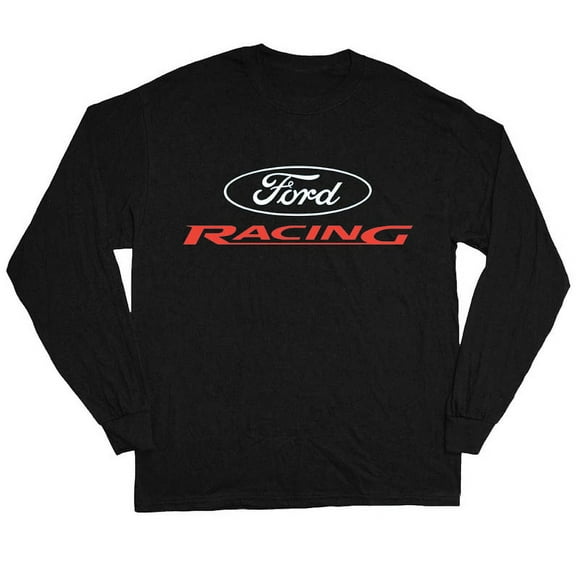 Ford Racing Decal T-shirt Men's Long Sleeve Tee Black