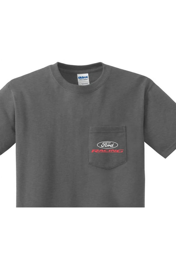 Ford Racing Logo T-shirt Men's Pocket Tee