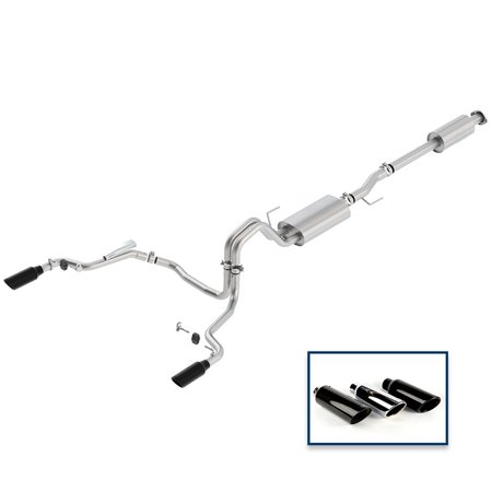 Ford Racing M-5200-F1550DTBA Touring Cat-Back Exhaust System Fits 15-18 F-150