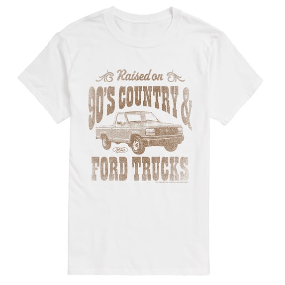 Ford - Raised on 90's Country & Ford Trucks Short Sleeve Graphic T-Shirt