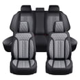 thumbnail image 1 of for Ford Ranger 2024 Car Seat Cover, Gray Car Seat Covers, Faux Leather Full Set of 5 Seats Retain Seatbelt Port Suitable for All Seasons, Only for Crew Cab and XLT,XL,LARIAT, 1 of 6