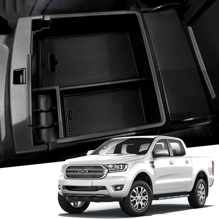 for Ford Ranger GP27 2024 2023 2022 2021 2020 2019 Car Center Console  Armrest Storage Box Organizer Tray Insert Armrest Cover Auto Interior  Accessories 